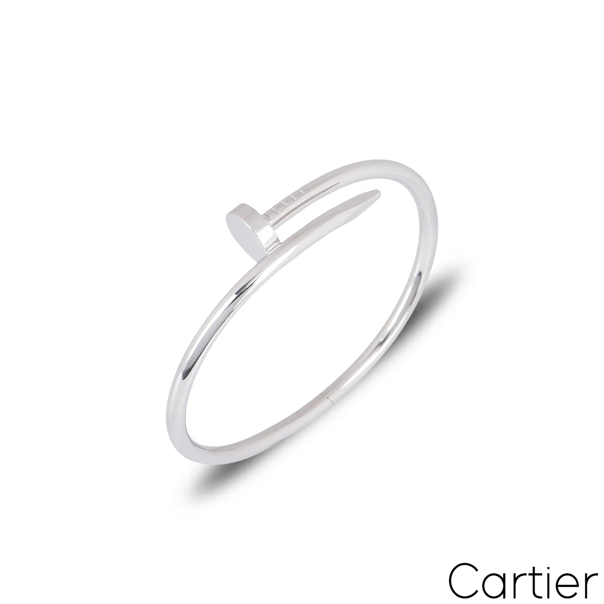 Cartier nail bracelet deals silver